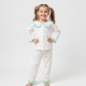Dolaş Kids 089 Toptan Fırfırlı Yaka Pastel Kalpli Kız Çocuk Pijama Takımı (1100 Serisi Devamı)