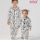 Dolaş Kids 076 Toptan İnek Desenli Unisex Çocuk Pijama Takımı (1098 Serisi Devamı)