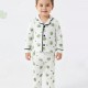 Dolaş Kids 1114 Toptan Kurbağa Desenli Unisex Bebek Pijama Takımı (Abi-Kardeş Kombini)