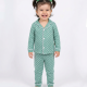 Dolaş Kids 1120 Toptan Puantiyeli Düğmeli Bebek Pijama Takımı (2 Renk Seçeneği)