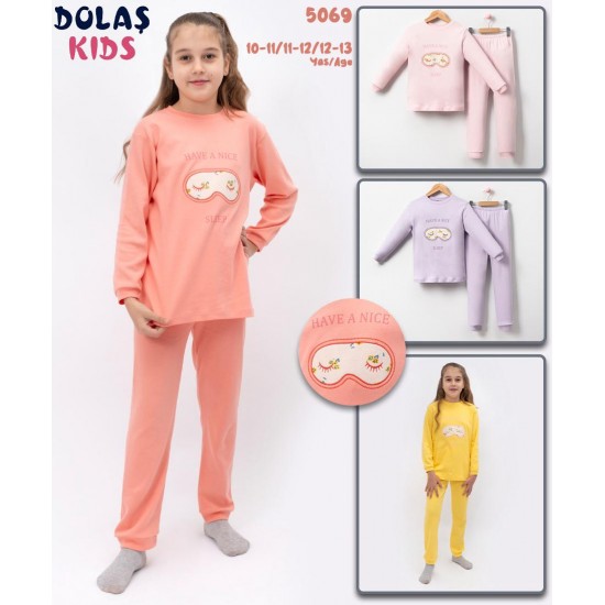 BANDANA NAKIŞLI 11-13 YAŞ PİJAMA TAKIM